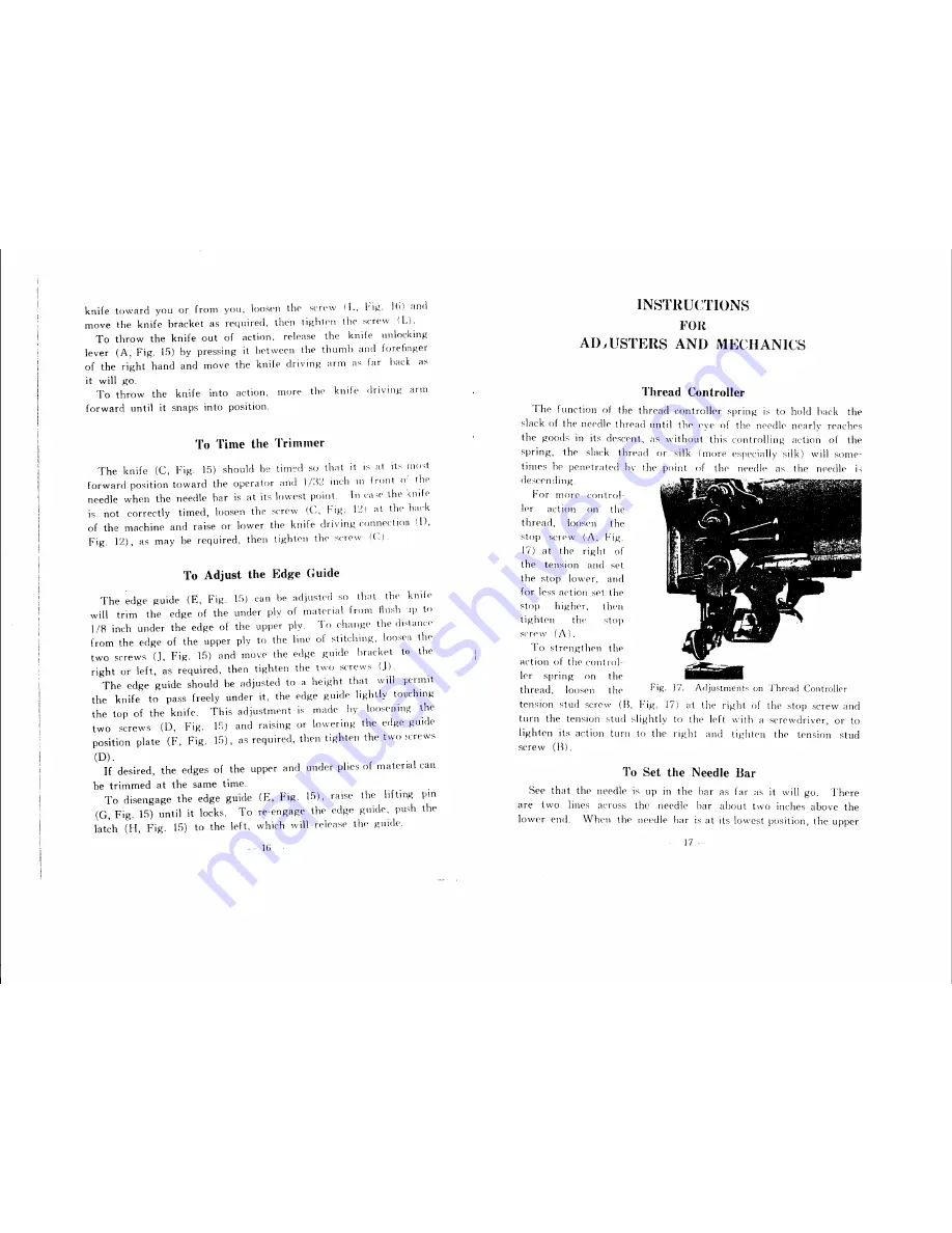 Singer 138B7MG Operator'S Manual Download Page 9