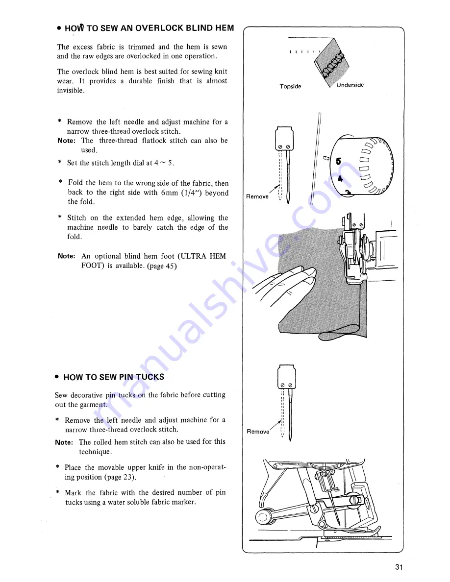 Singer 14 354B Operator'S Manual Download Page 33