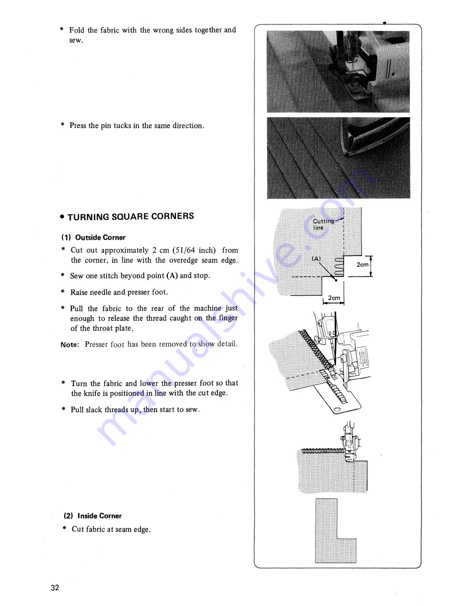 Singer 14 354B Operator'S Manual Download Page 34