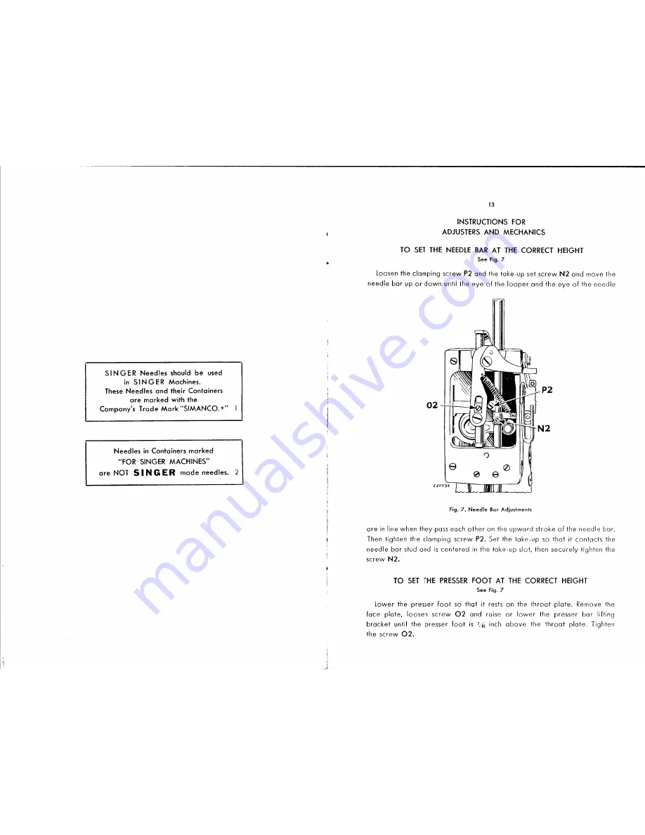 Singer 146-33 Instructions For Using And Adjusting Download Page 8