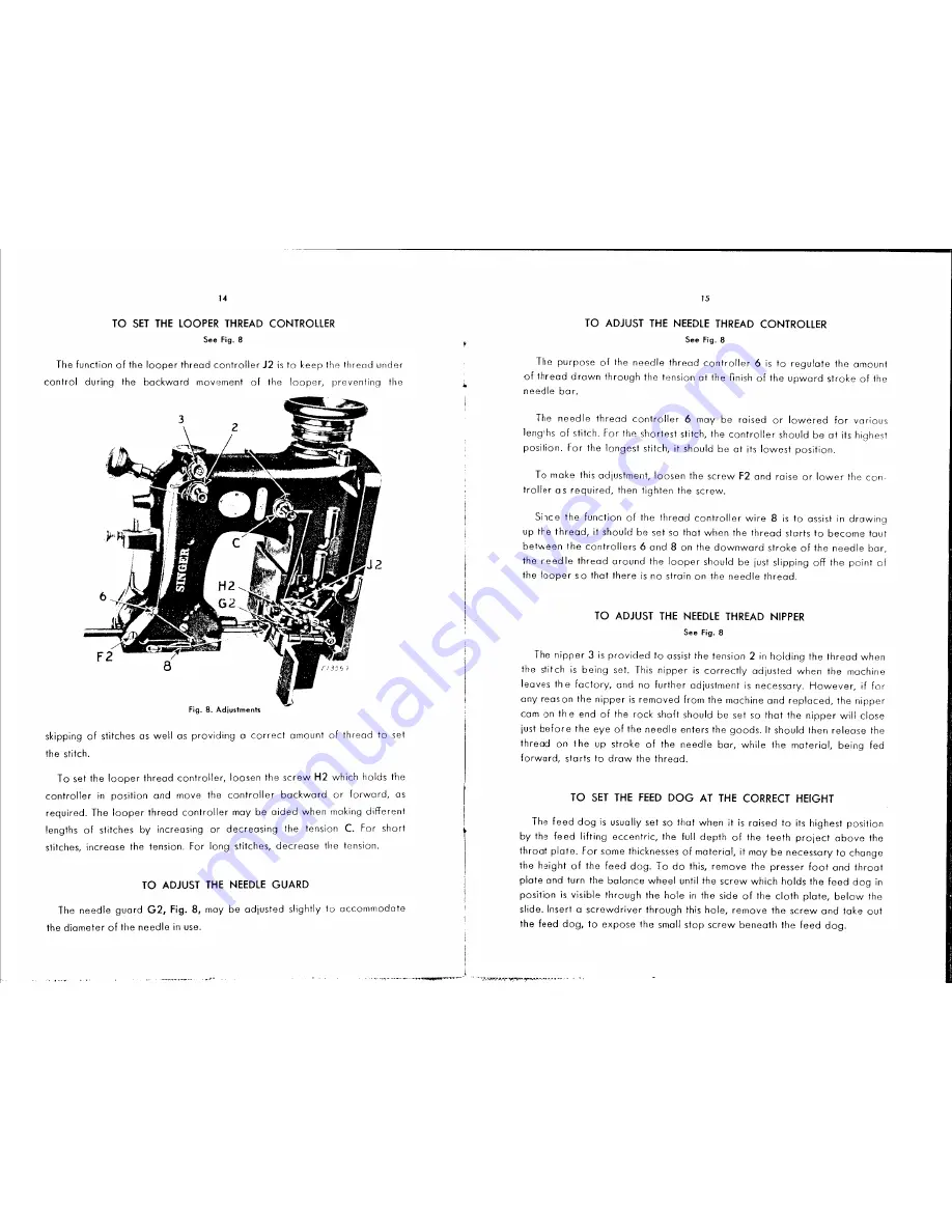 Singer 146-33 Instructions For Using And Adjusting Download Page 9