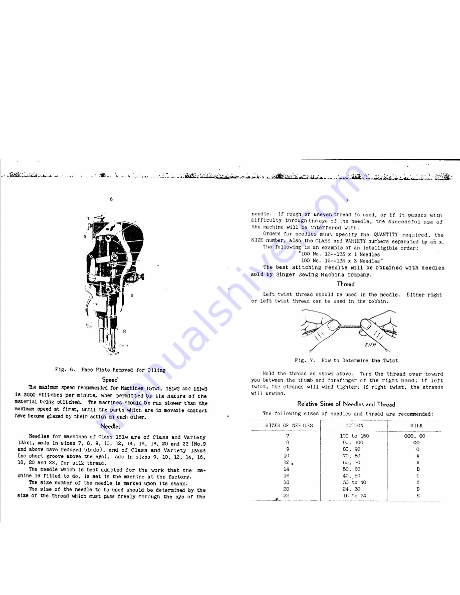 Singer 151W1 Instructions For Using And Adjusting Download Page 5