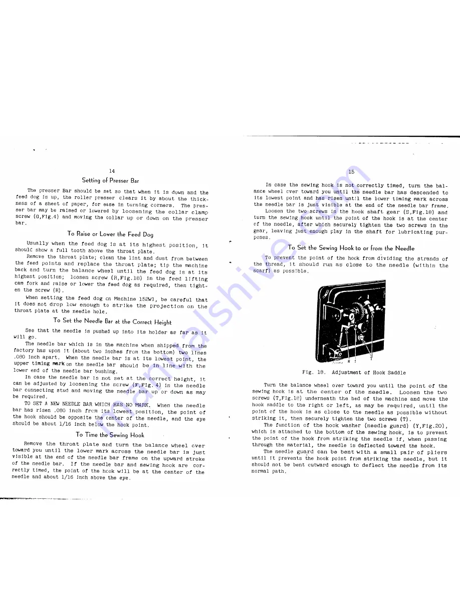 Singer 152W1 Instructions For Using And Adjusting Download Page 9