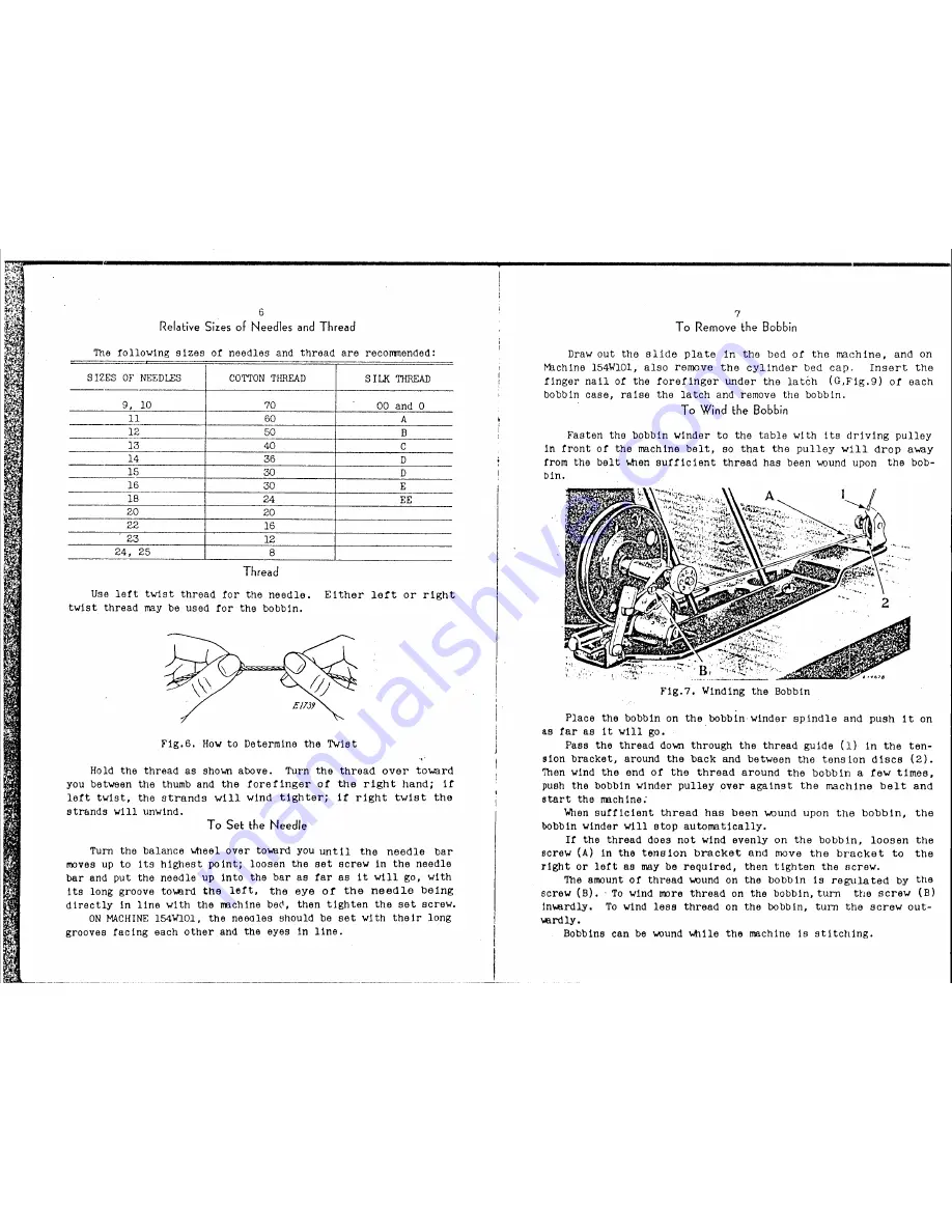 Singer 153W101 Instructions For Using And Adjusting Download Page 5