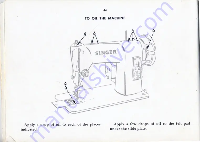 Singer 185k Instructions For Using Manual Download Page 46