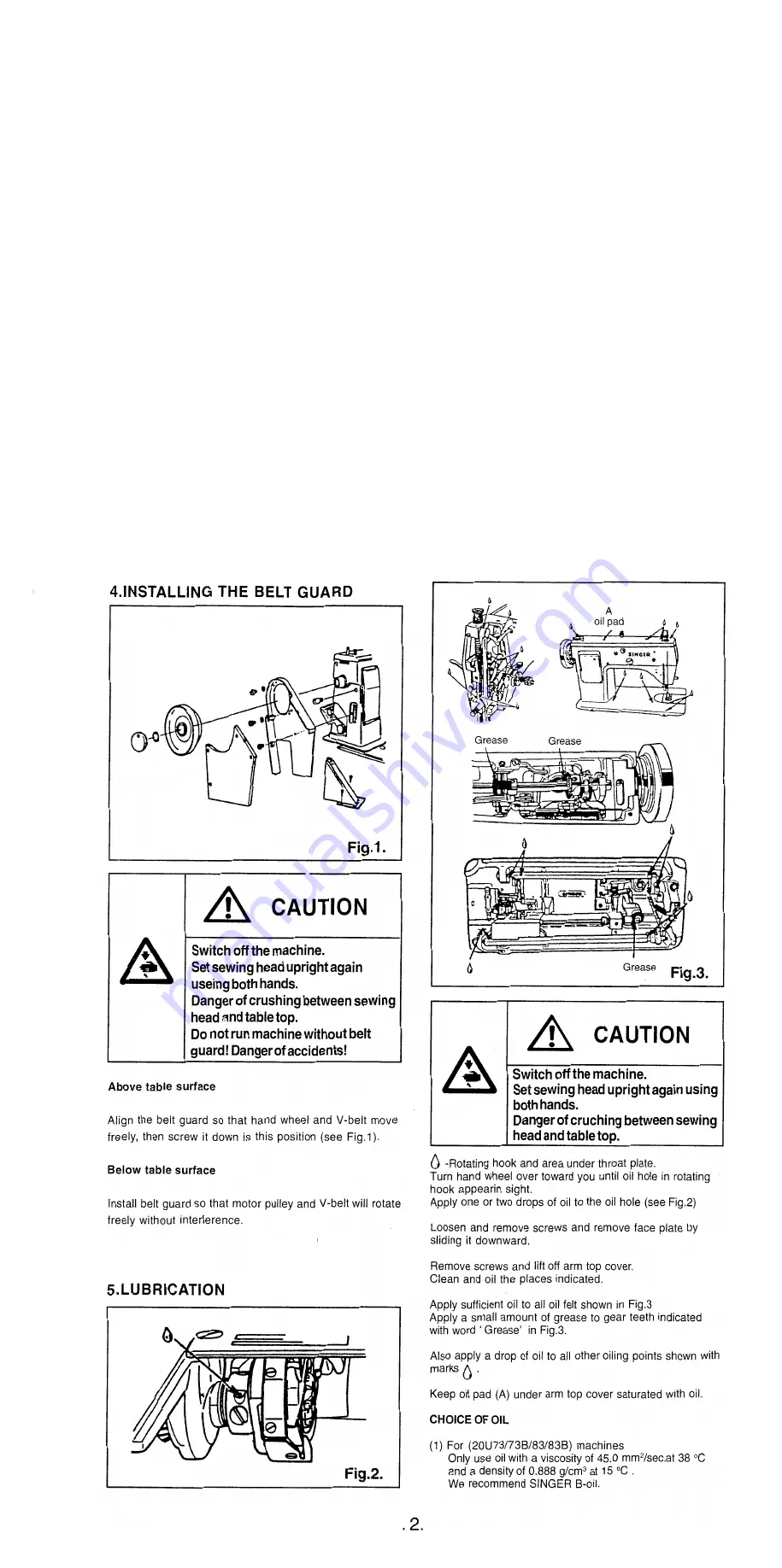 Singer 20U73 Instruction Manual Download Page 5