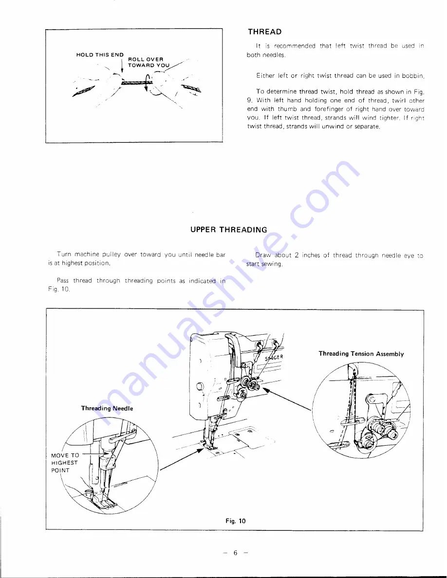 Singer 211U157 Service Manual Download Page 7