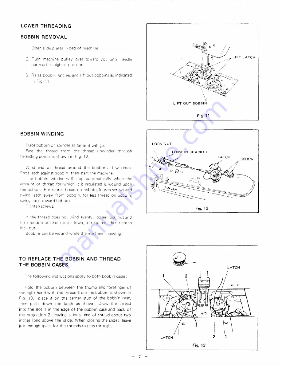 Singer 211U157 Service Manual Download Page 8