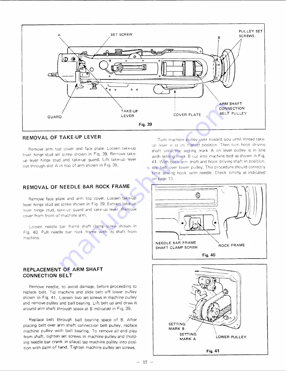 Singer 211U157 Service Manual Download Page 18