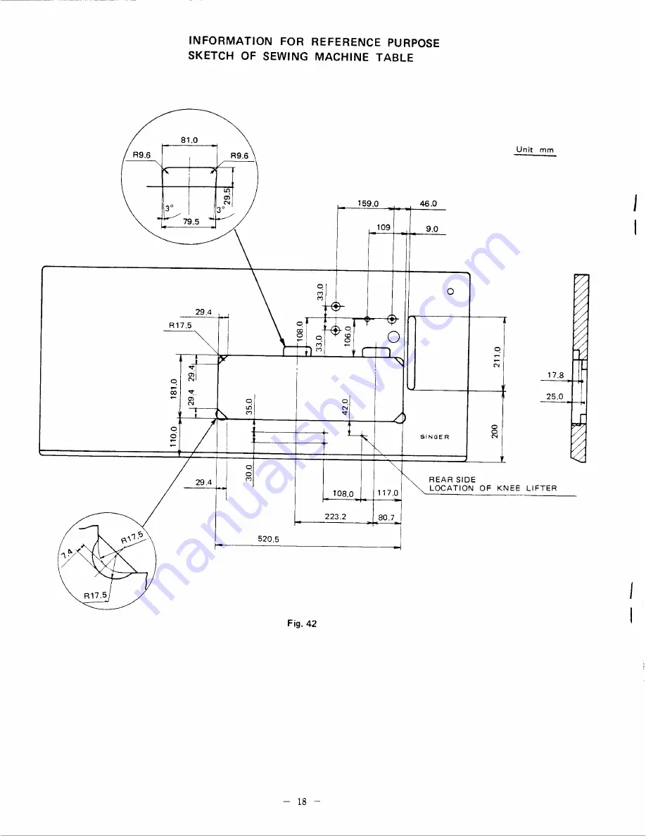 Singer 211U157 Service Manual Download Page 19