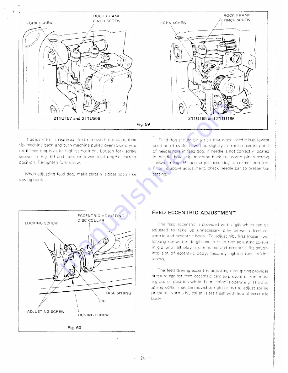 Singer 211U157A Скачать руководство пользователя страница 26