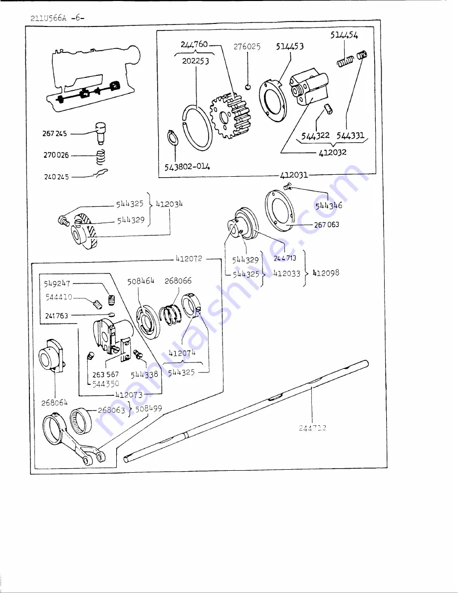 Singer 211U566A Illustrated Parts List Download Page 12