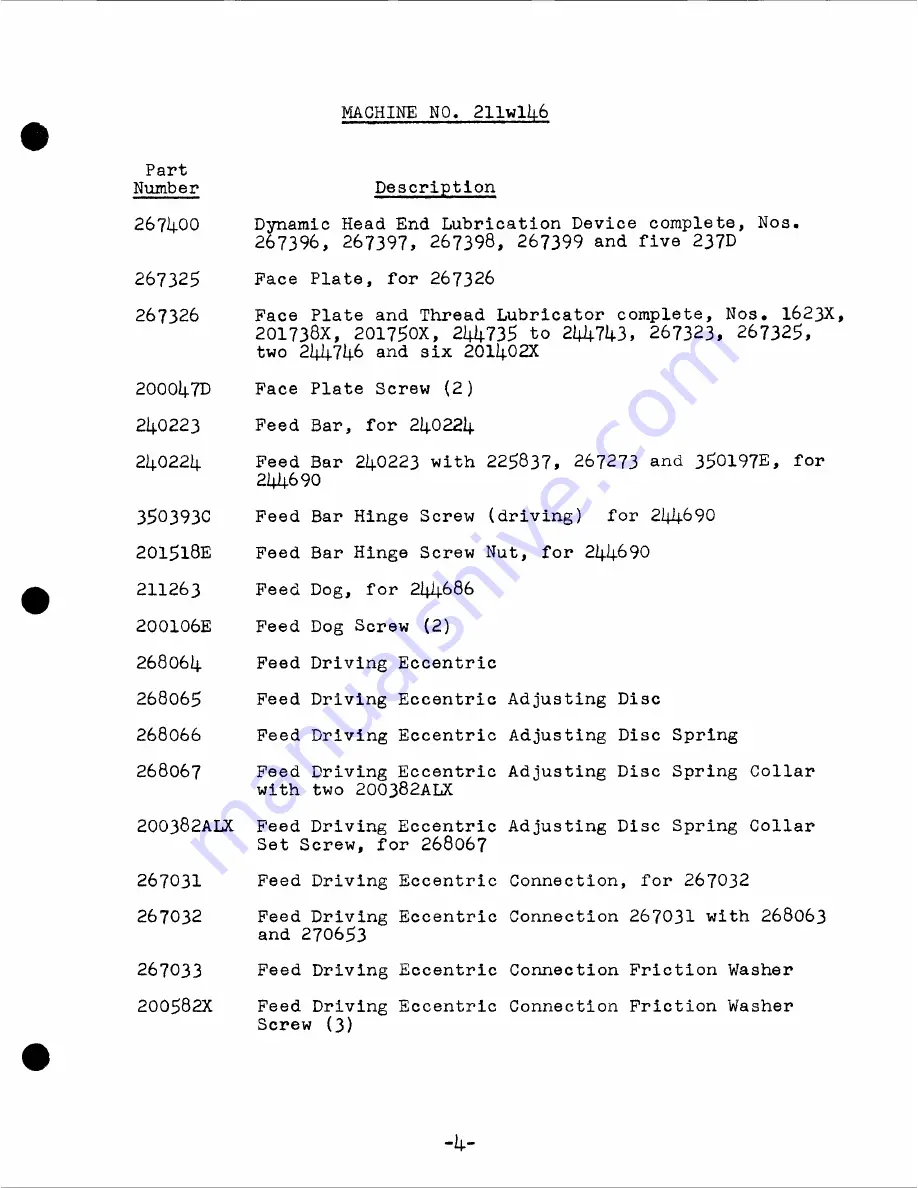 Singer 211W146 Parts List Download Page 6