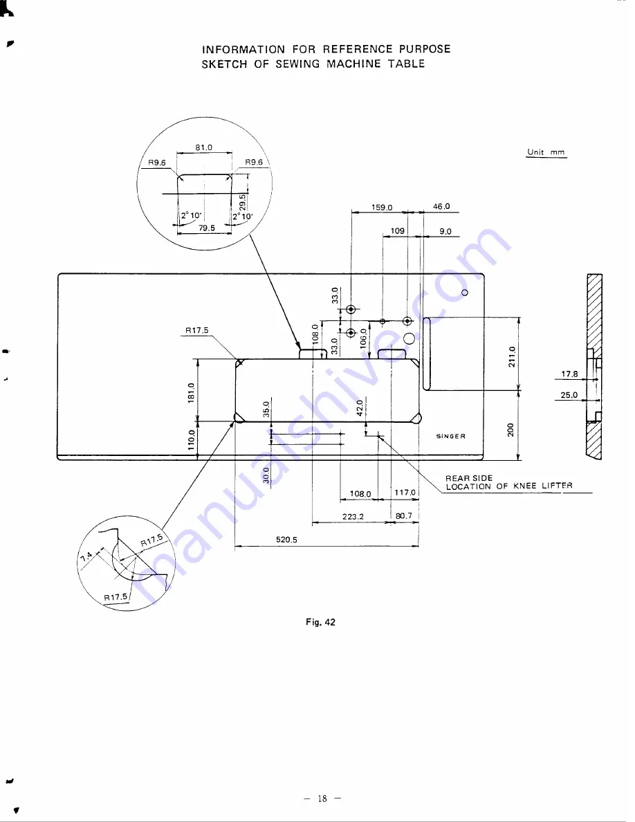 Singer 212U141 Скачать руководство пользователя страница 20