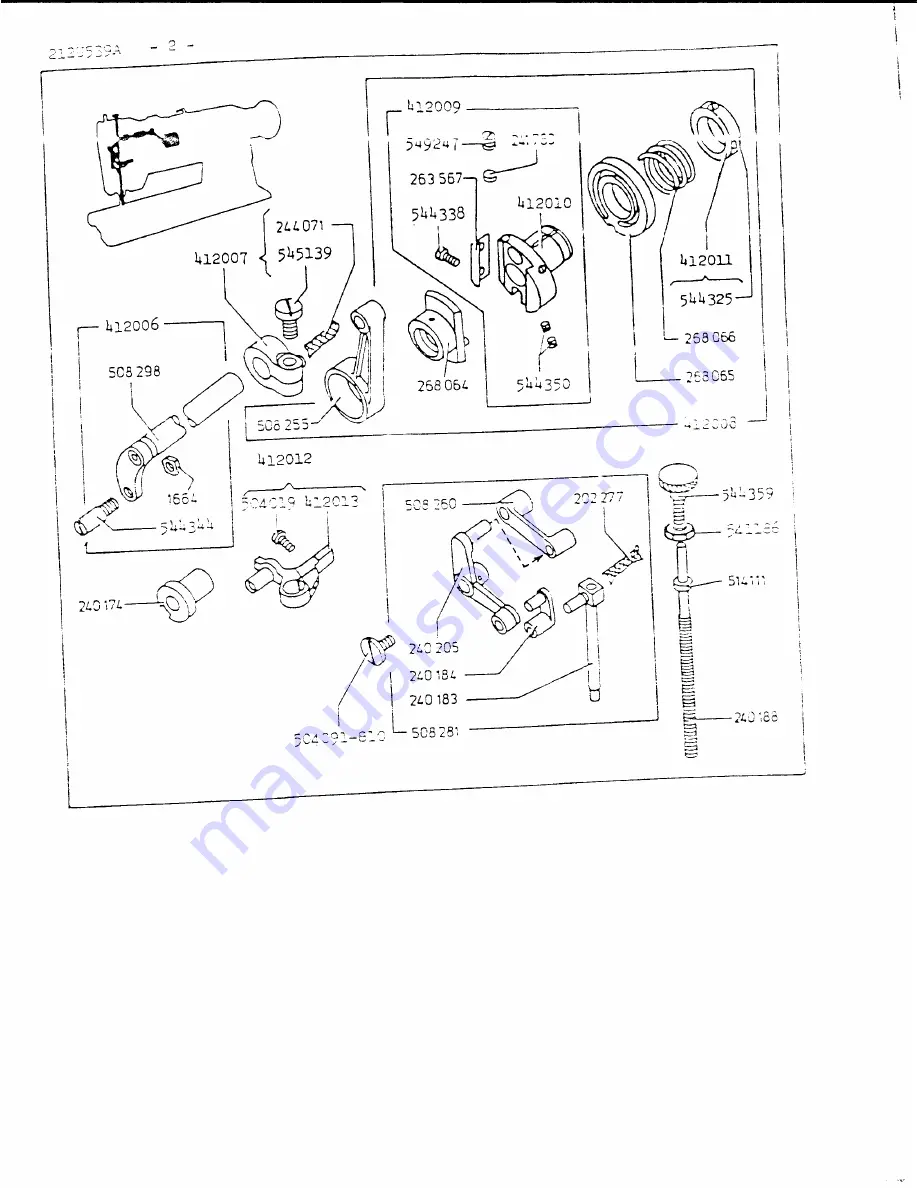 Singer 212U539A Скачать руководство пользователя страница 3