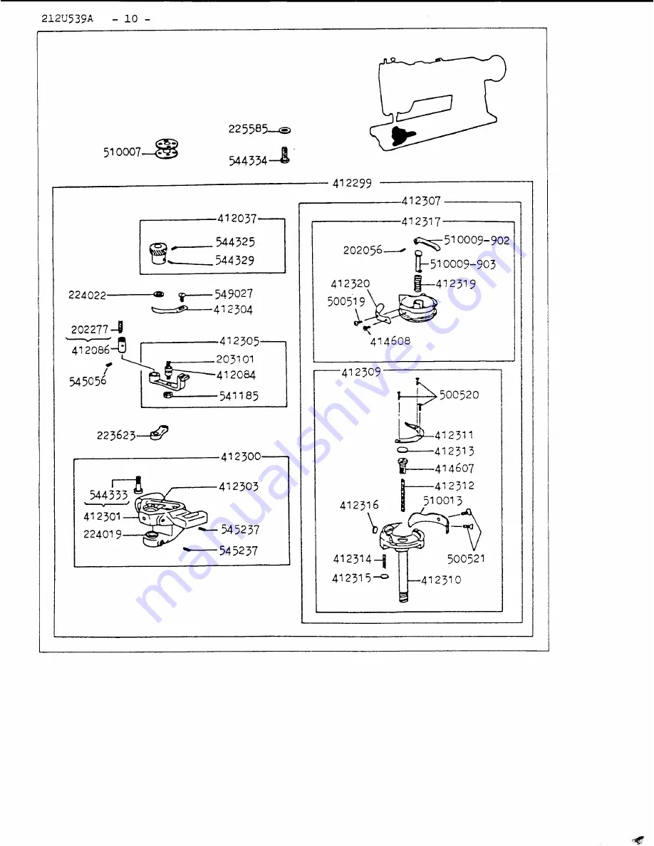 Singer 212U539A Скачать руководство пользователя страница 19