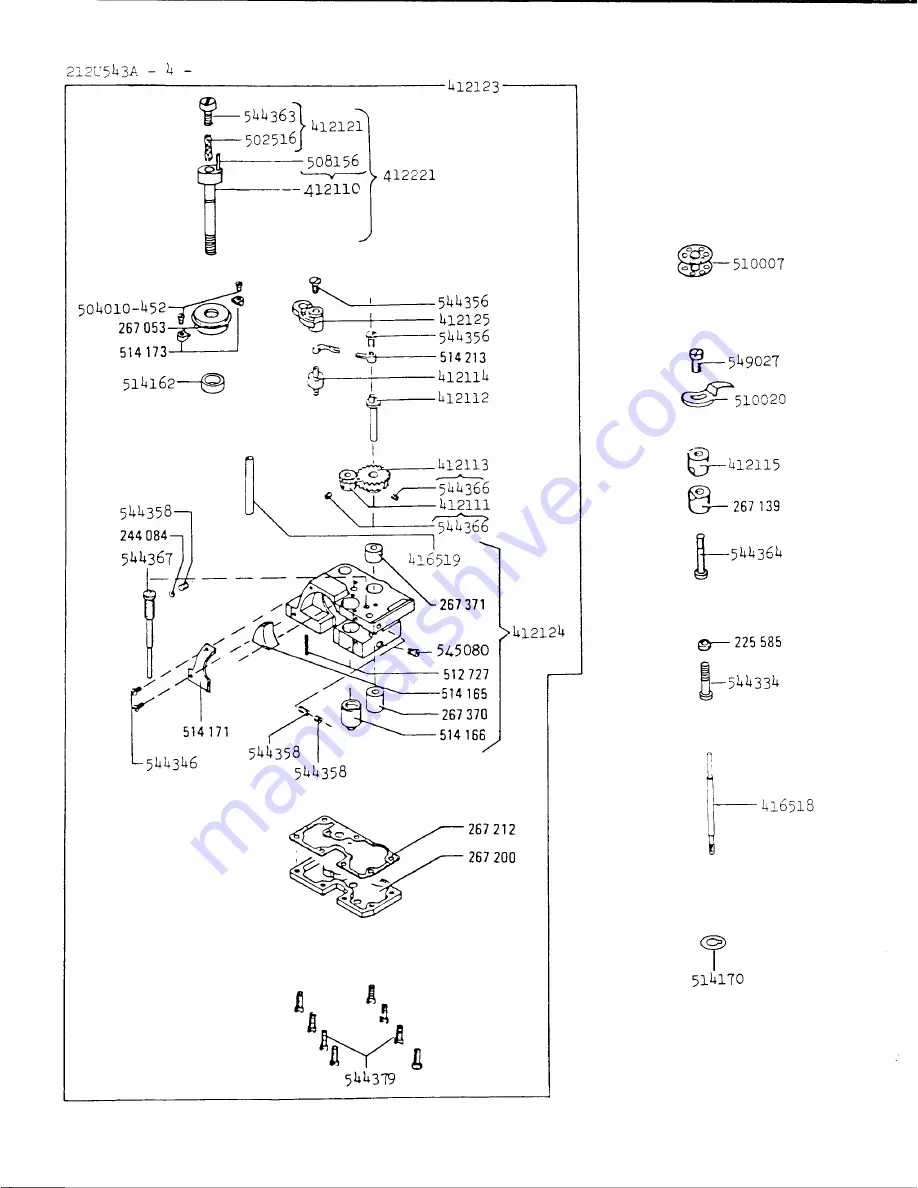 Singer 212U543A Illustrated Parts List Download Page 8