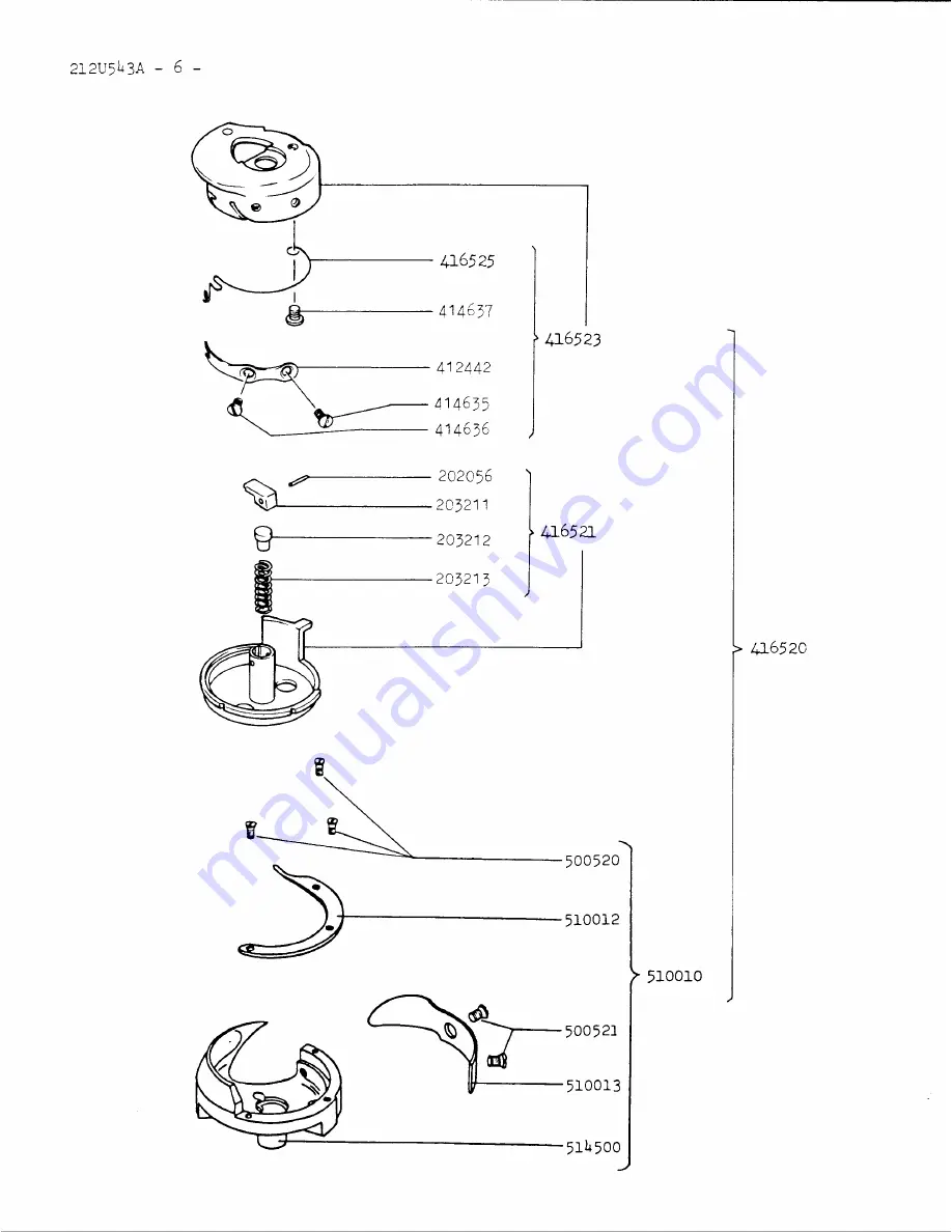 Singer 212U543A Скачать руководство пользователя страница 12