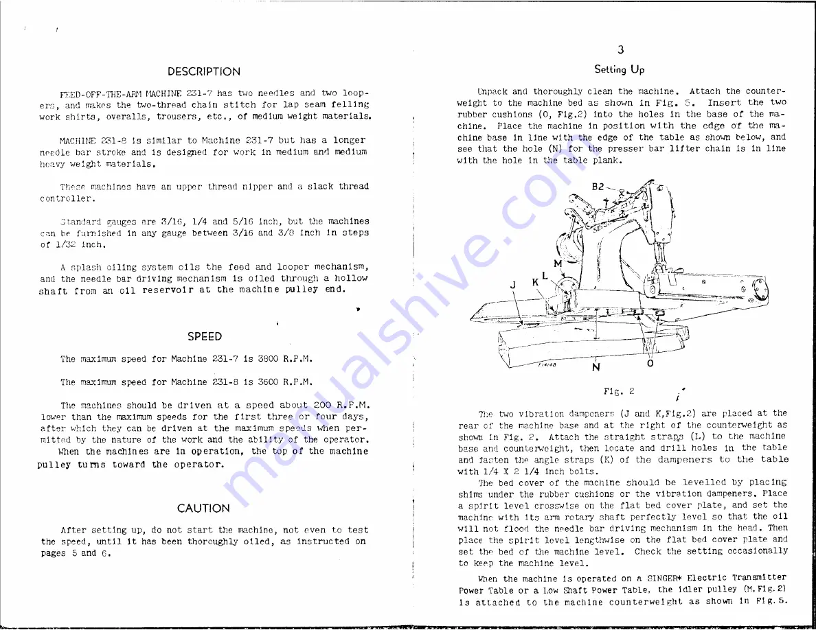 Singer 231-7 Service Manual Download Page 3