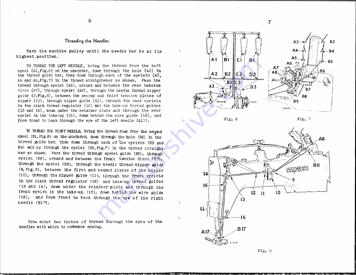 Singer 231-7 Скачать руководство пользователя страница 5