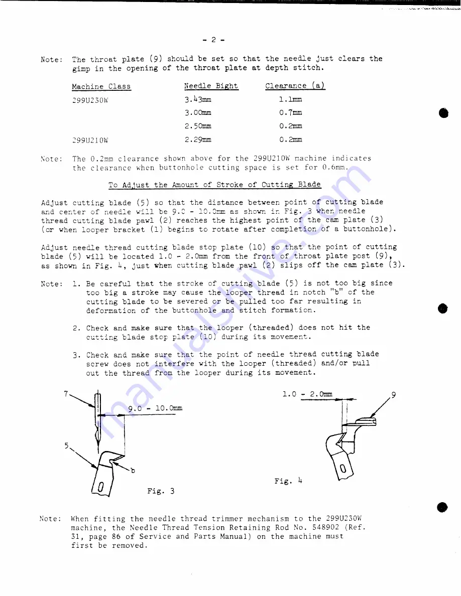 Singer 299U123W Service Manual Download Page 59