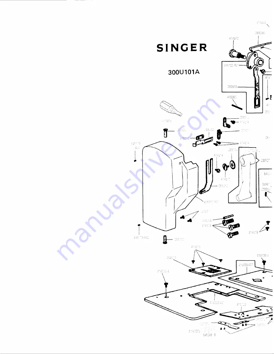 Singer 300U101A Скачать руководство пользователя страница 5