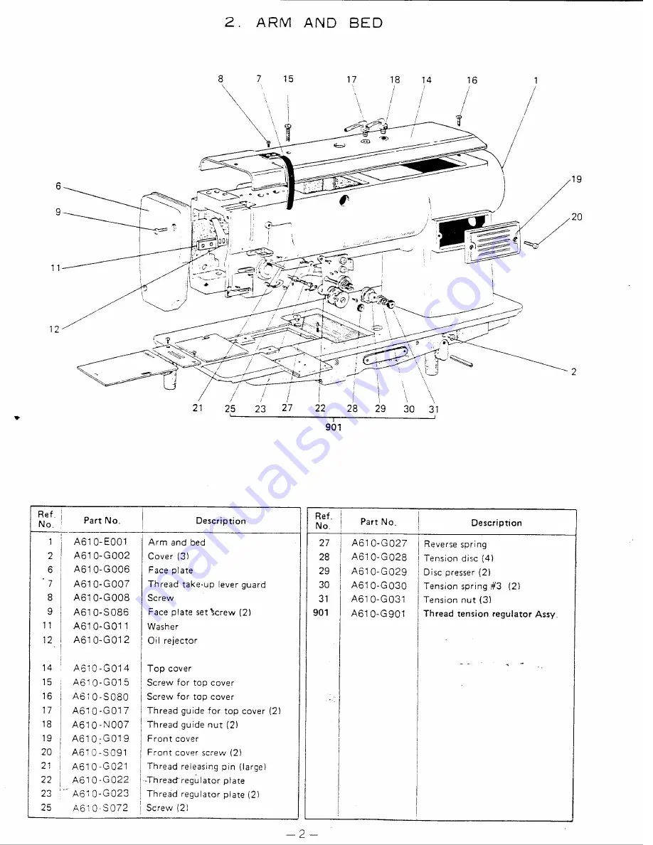 Singer 312 T141 Illustrated Parts List Download Page 5