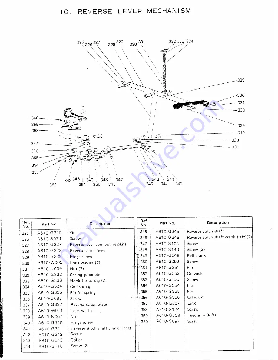 Singer 312 T141 Illustrated Parts List Download Page 14