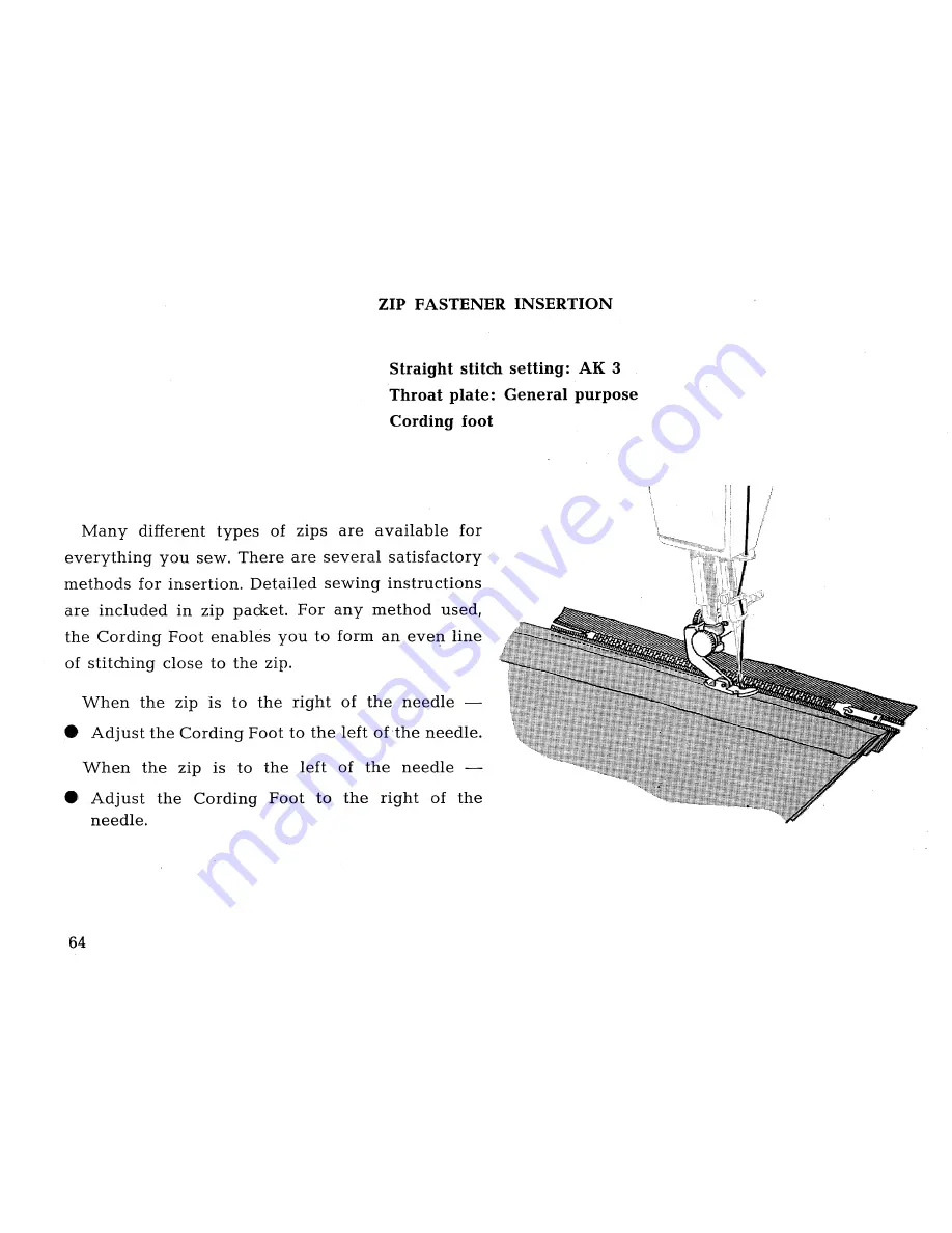 Singer 431 CONVERTIBLE Instructions For Use Manual Download Page 66