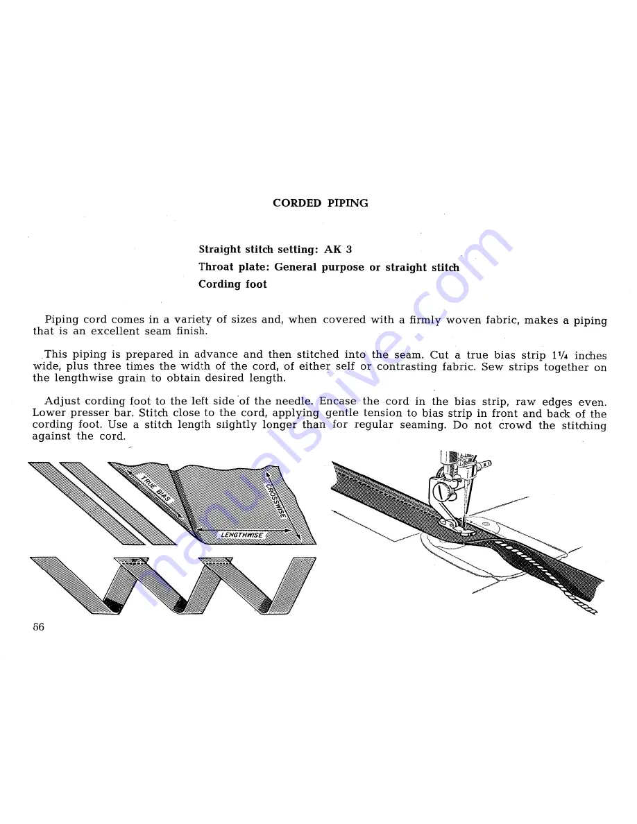 Singer 431 CONVERTIBLE Instructions For Use Manual Download Page 68