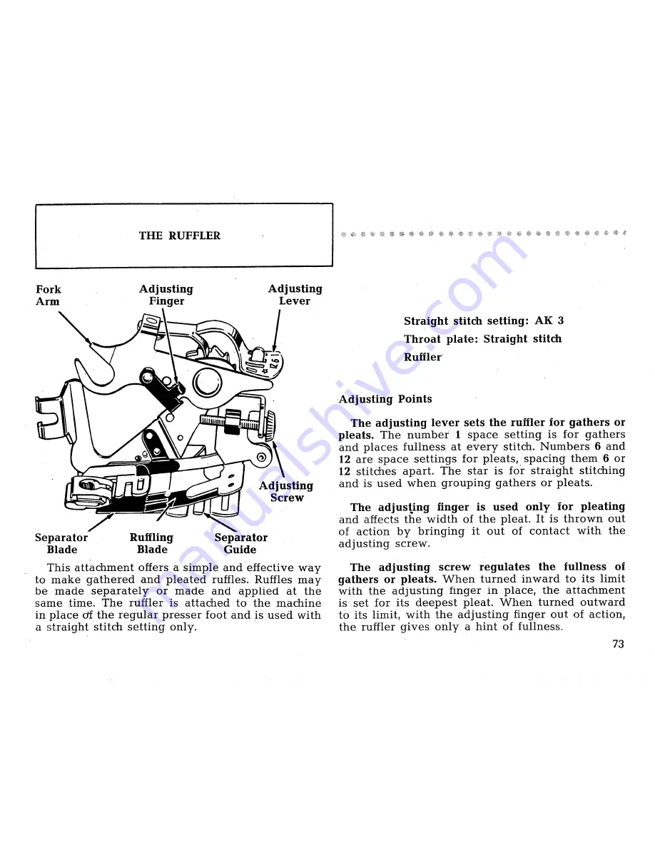 Singer 431 CONVERTIBLE Instructions For Use Manual Download Page 75