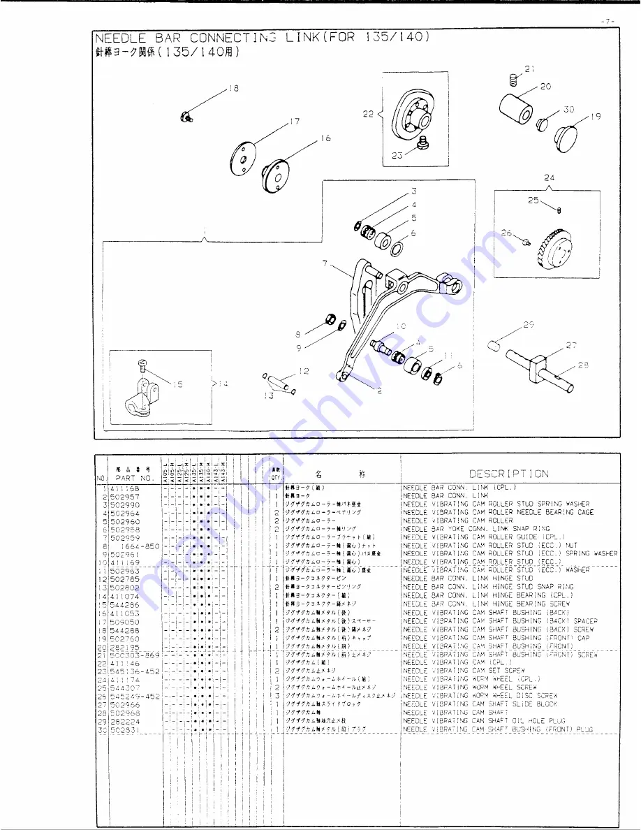 Singer 457A105 Illustrated Parts List Download Page 9