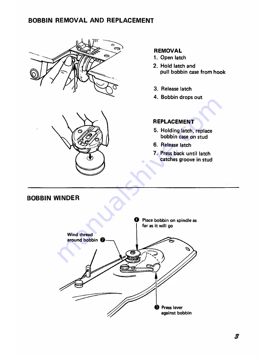 Singer 457u105 Operator'S Manual Download Page 3