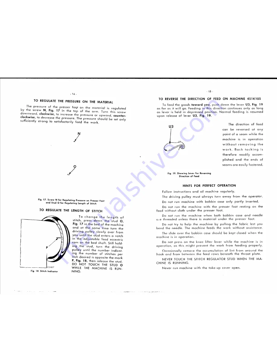 Singer 45K101 Adjusters Manual Download Page 9