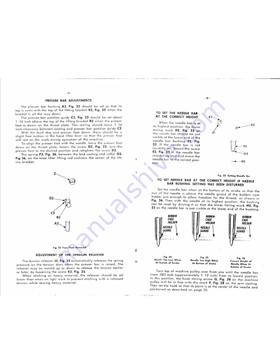 Singer 45K101 Adjusters Manual Download Page 11