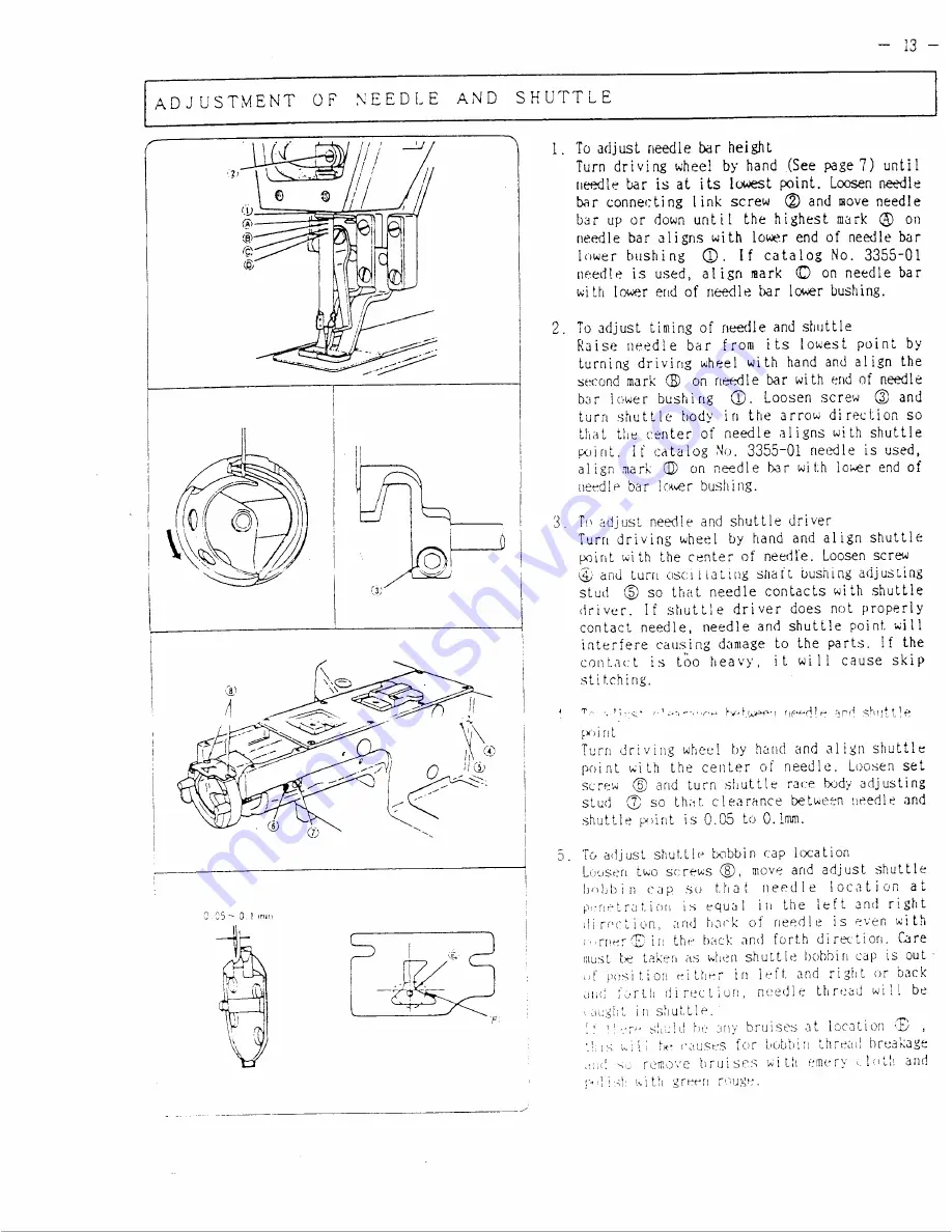 Singer 596U2100A Operator'S Manual Download Page 14