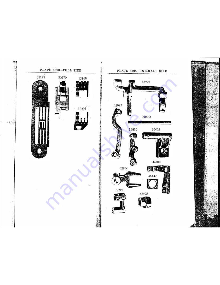 Singer 62-55 Parts List Download Page 45