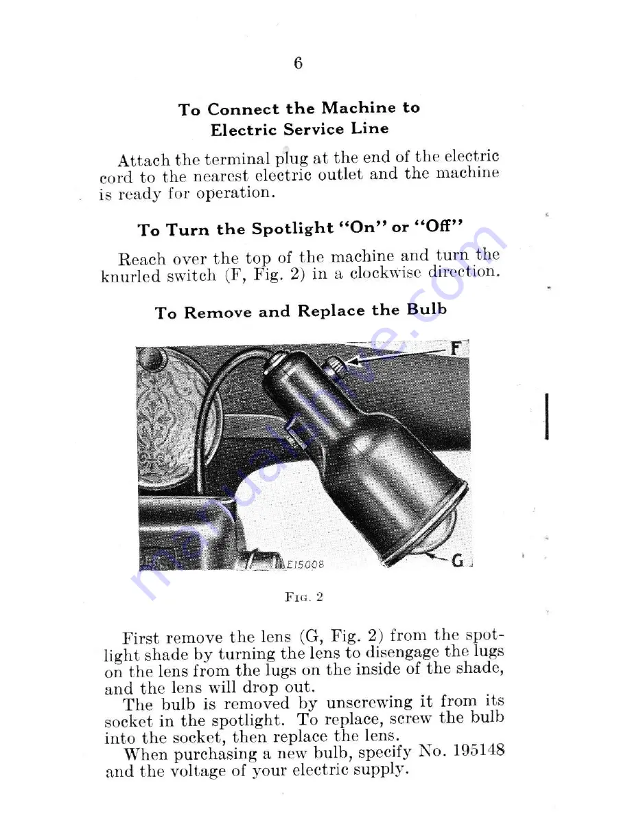 Singer 66-18 Instructions Manual Download Page 8