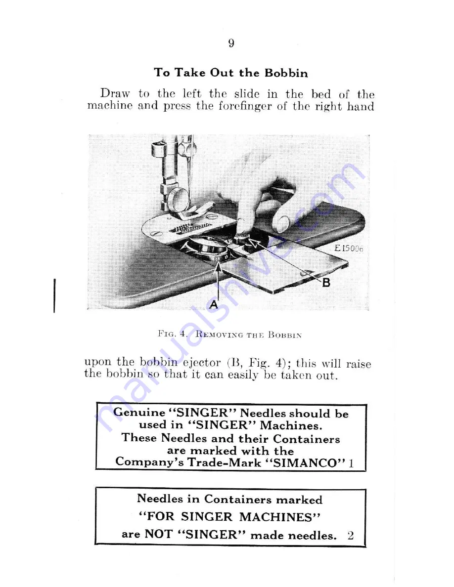 Singer 66-18 Instructions Manual Download Page 11