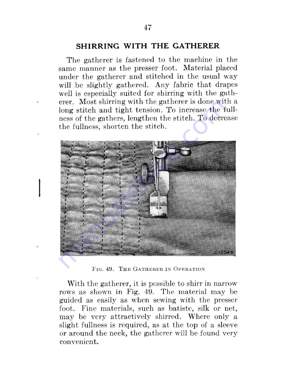 Singer 66-18 Instructions Manual Download Page 49