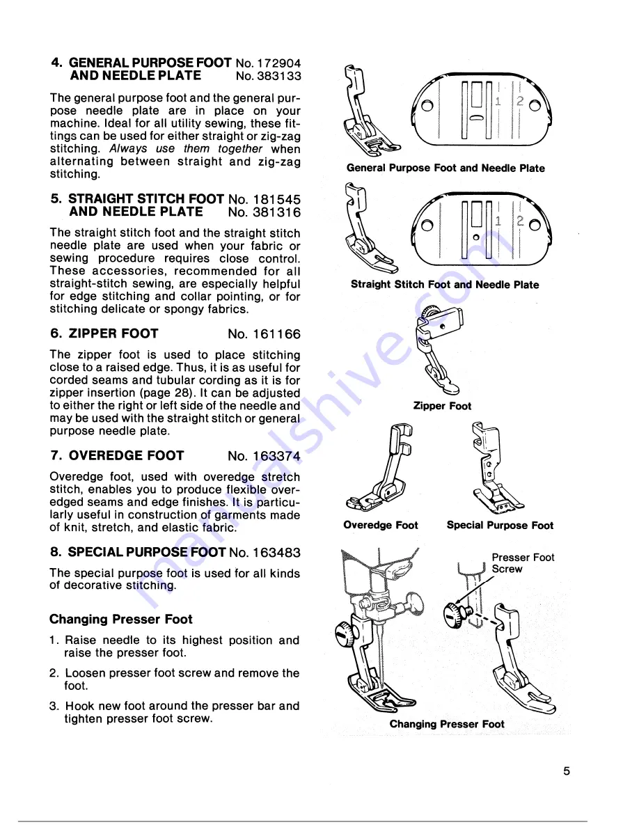 Singer 6704 Instructions Manual Download Page 7