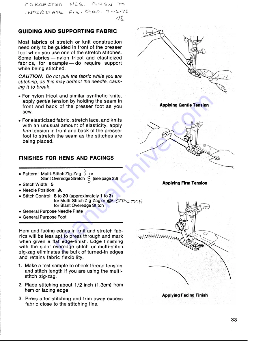 Singer 6704 Instructions Manual Download Page 35