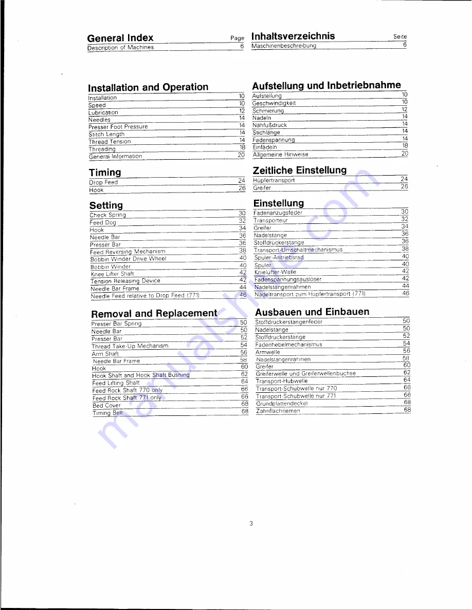 Singer 770 D41 Service Manual Download Page 3