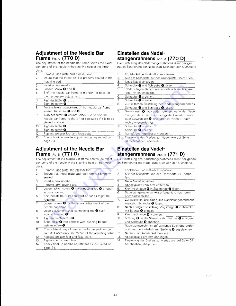 Singer 770 D41 Service Manual Download Page 41