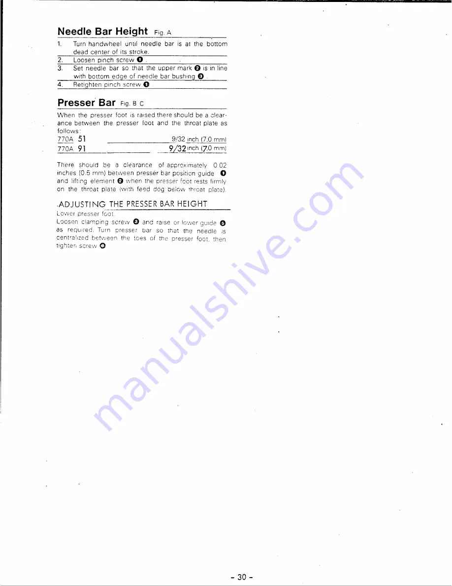 Singer 770A51 Service Manual Download Page 28