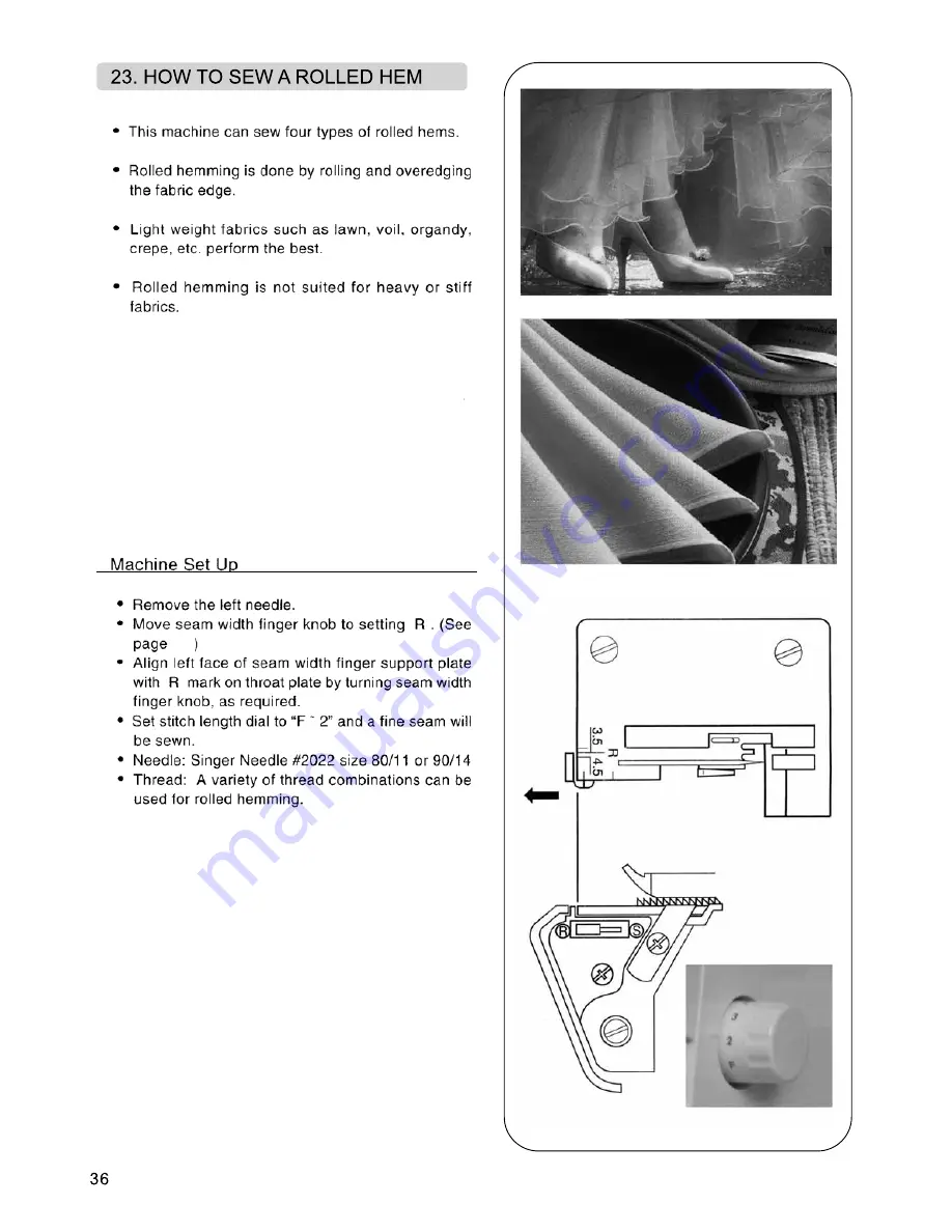 Singer 850CSH Instruction Manual Download Page 40