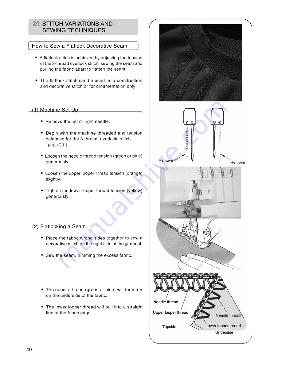 Singer 850CSH Instruction Manual Download Page 44