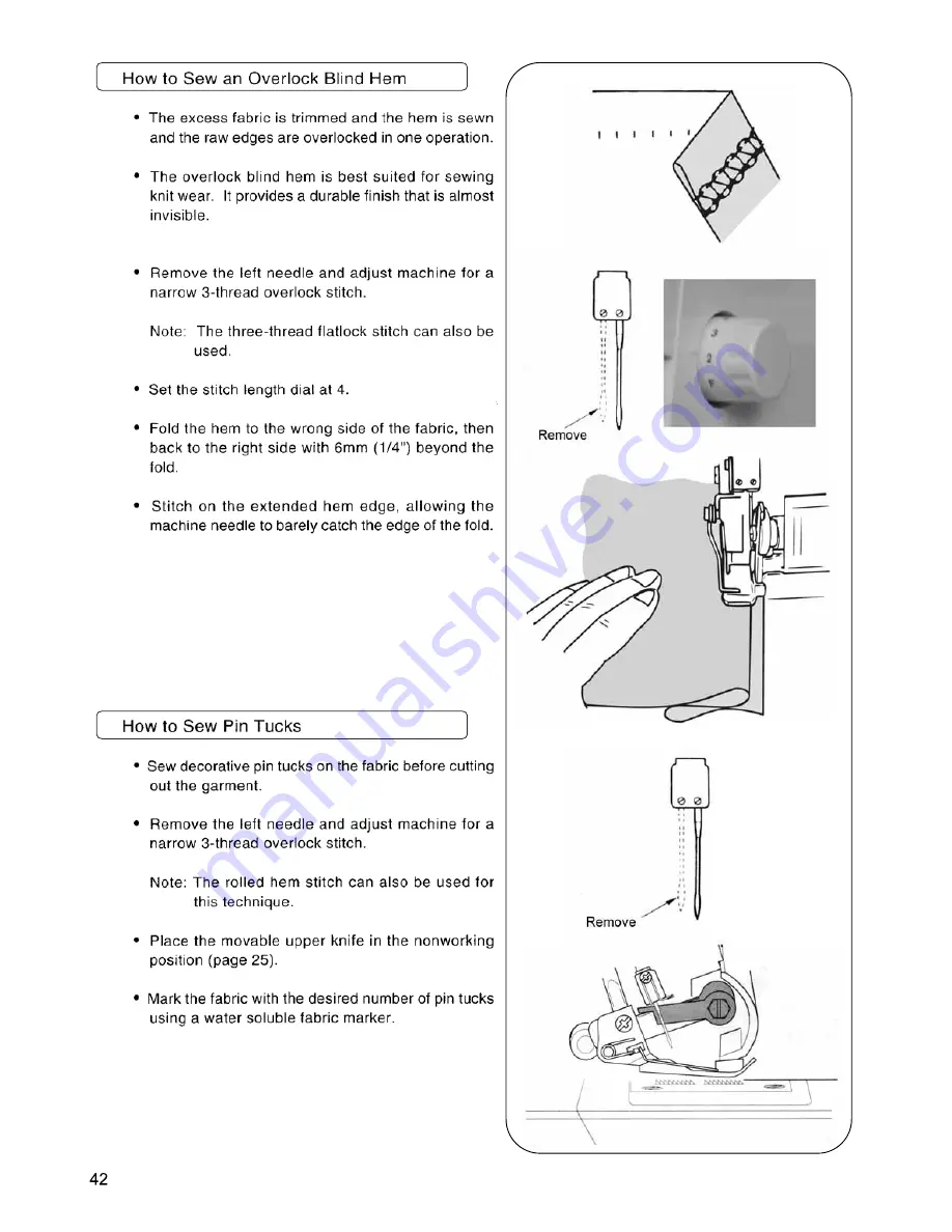 Singer 850CSH Instruction Manual Download Page 46