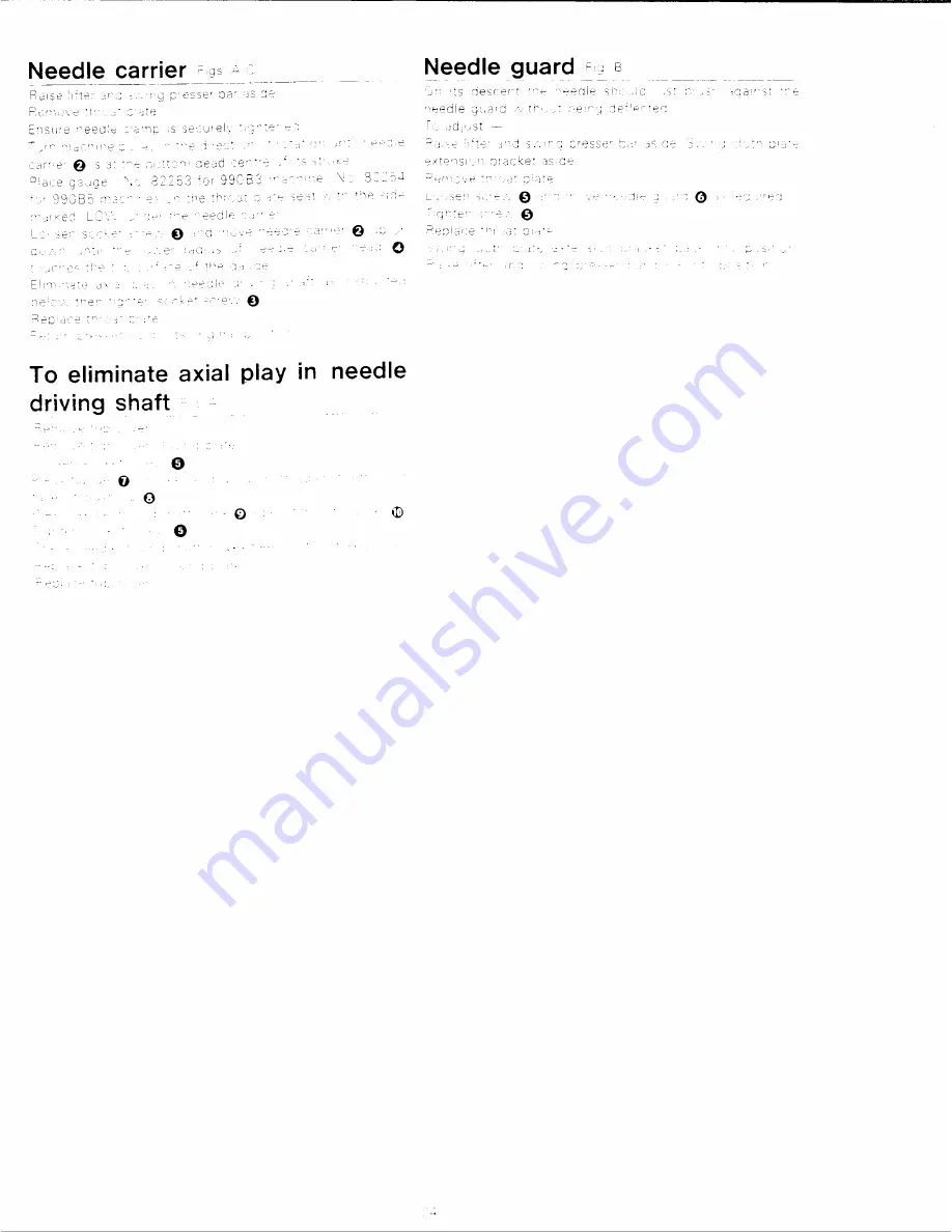 Singer 990B3 Service Manual Download Page 20