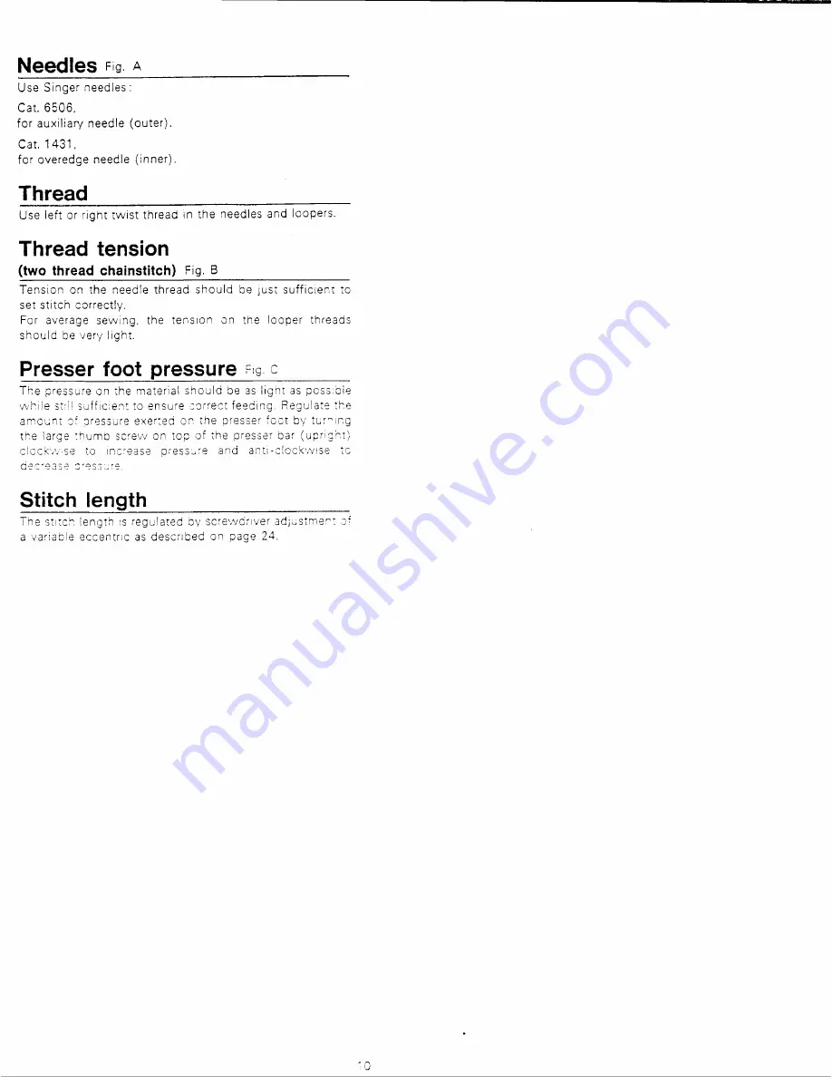 Singer 991B Service Manual Download Page 10